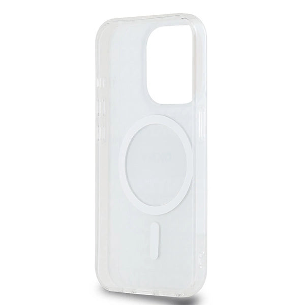 DKNY IML Mono & Stripe MagSafe-kasse til iPhone 15 Pro Max - beige