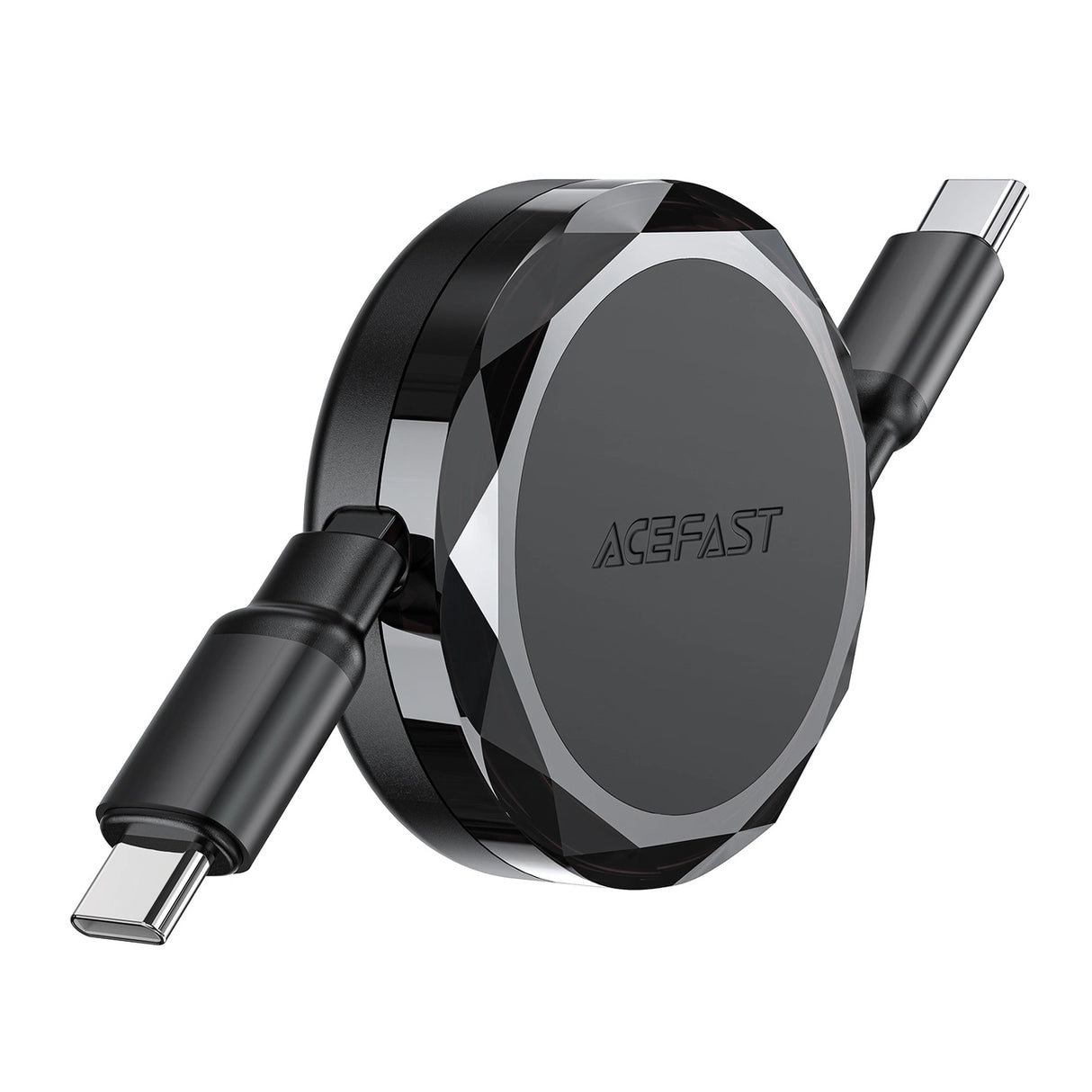Acefast C13-03 USB-C - USB-C 60W Kabel tiltrækbar - sort