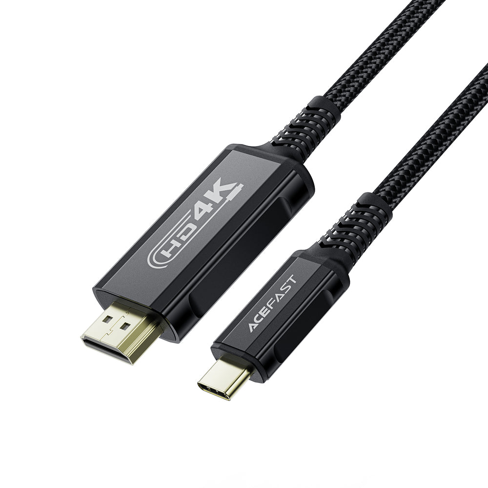 Acefast C1 USB-C/HDMI videokabel 4K 60Hz HDR 1,8m - Sort