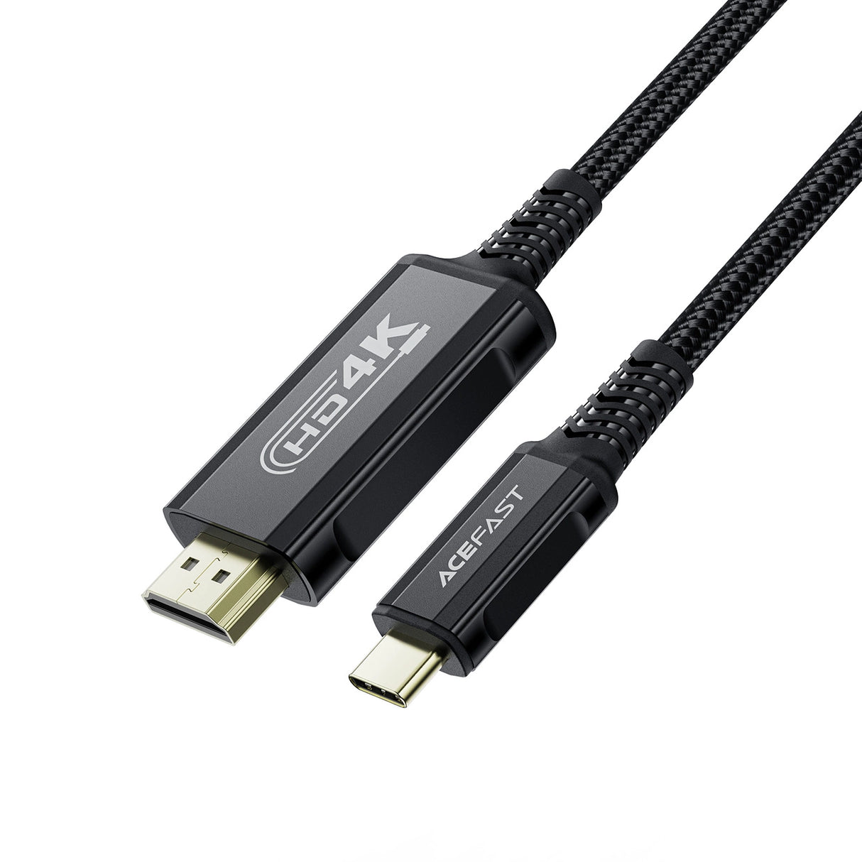 Acefast C1 USB-C/HDMI Videokabel 4K 60Hz HDR 1,8 m - sort