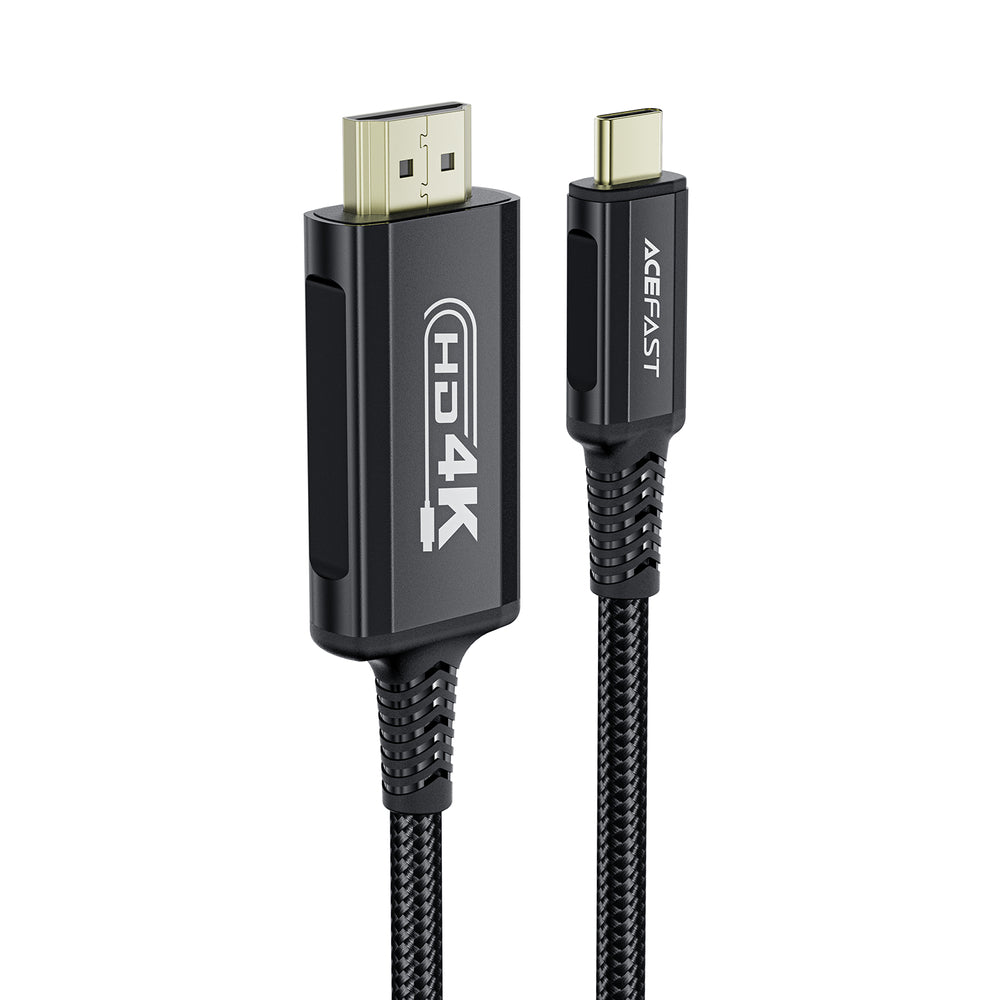 Acefast C1 USB-C/HDMI videokabel 4K 60Hz HDR 1,8m - Sort