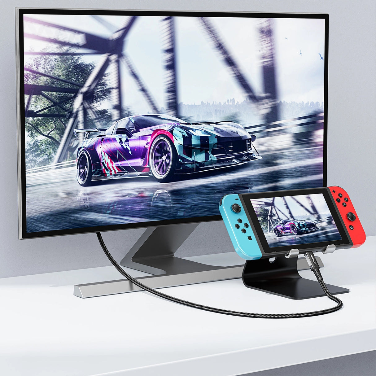 Acefast C1 USB-C/HDMI Videokabel 4K 60Hz HDR 1,8 m - sort