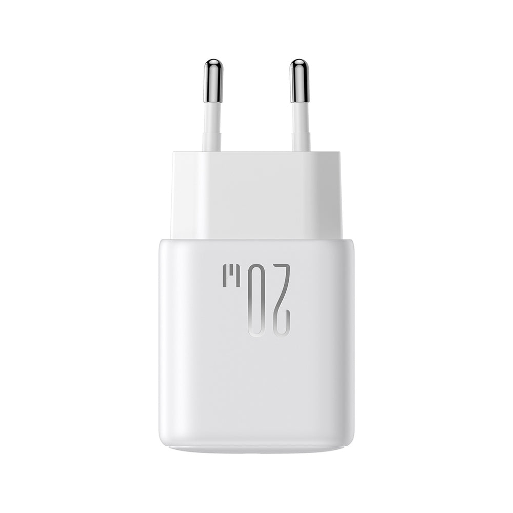 Joyroom JR-TCF20 USB-C PD 20W network charger - white + USB-C / Lightning cable 1m