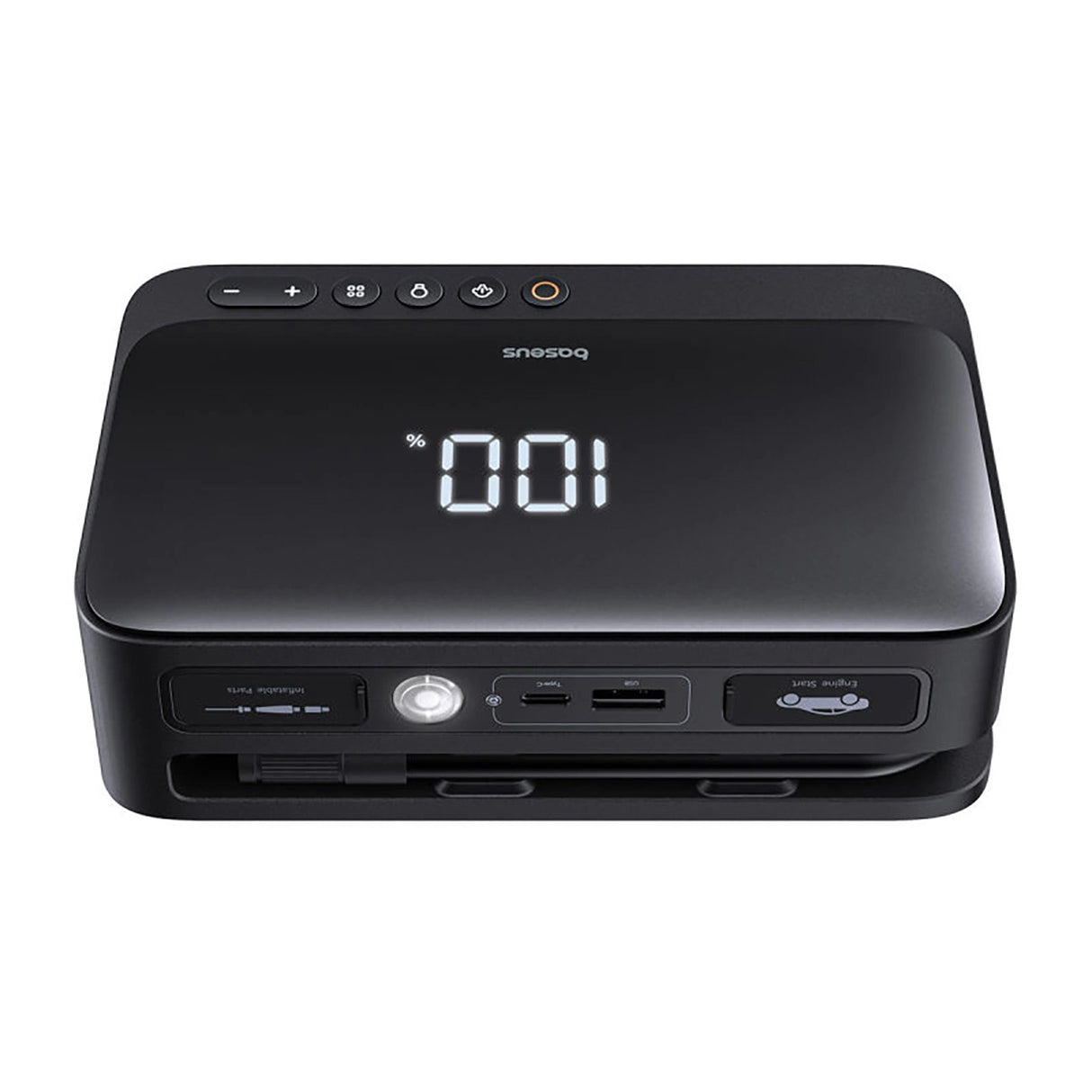 Jump starter Baseus Super Energy BS-CH013 4in1 600A med lommelygte / powerbank 6000mAh / kompressor - sort