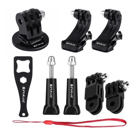 Sæt med 20 Puluz-tilbehør til sportskameraer (herunder Osmo Action 5 Pro, Insta360 Ace Pro 2) PKT18