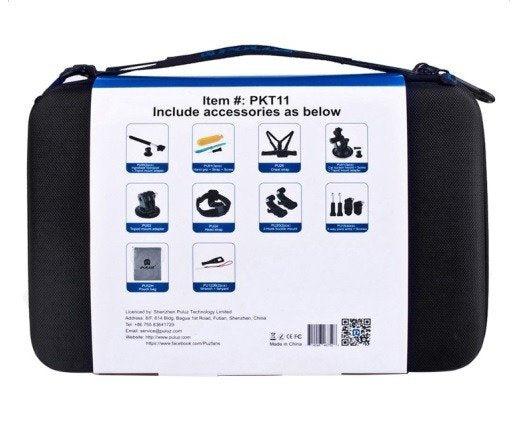 Puluz sæt med 20 tilbehør til sportskameraer (herunder Osmo Action 5 Pro) PKT11