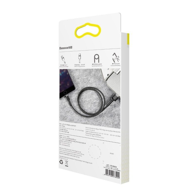 Baseus Cafule USB Lightning Cable 2,4A 1m (grå+sort)