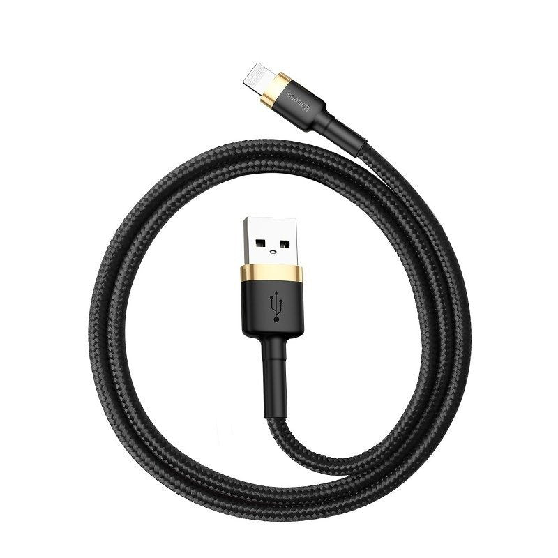 Baseus Cafule Kabel USB Lightning 2A 3m (Guld+Sort)