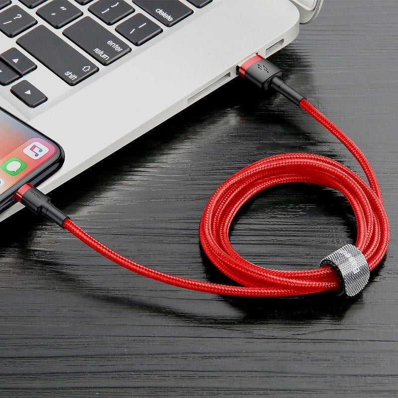 Baseus Cafule Kabel USB Lightning 2A 3m (rød)