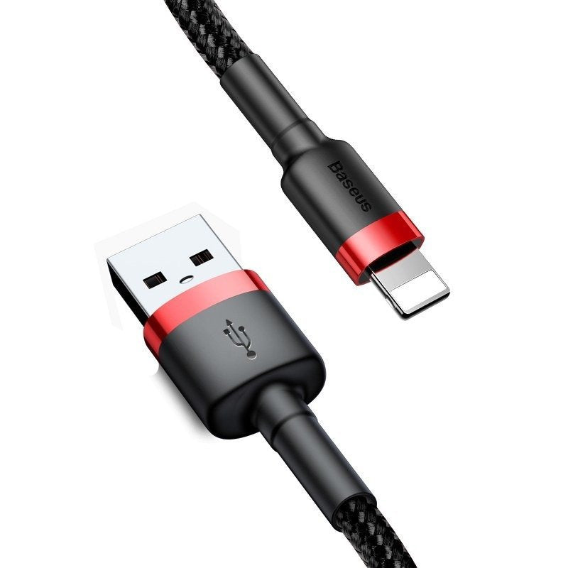 Baseus Cafule Kabel USB Lightning 2A 3m (Sort+rød)
