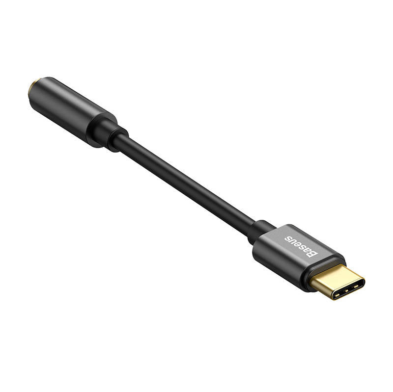 Baseus L54 Audio Adapter USB-C + mini jack 3,5 mm (sort)