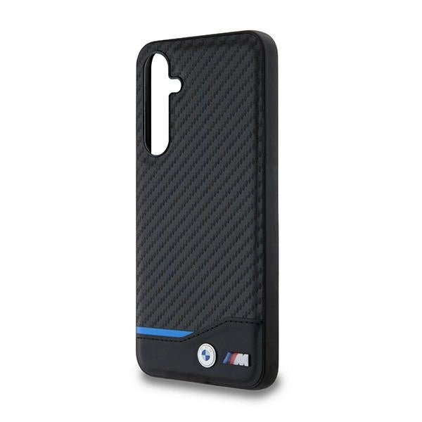 BMW Leather Carbon-hylster til Samsung Galaxy A55 - sort