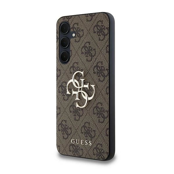 Guess 4G Big Metal Logo-hylster til Samsung Galaxy A35 - brun