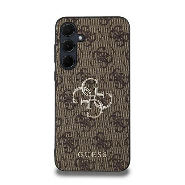 Guess 4G Big Metal Logo-hylster til Samsung Galaxy A35 - brun
