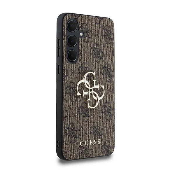 Guess 4G Big Metal Logo-hylster til Samsung Galaxy A35 - brun