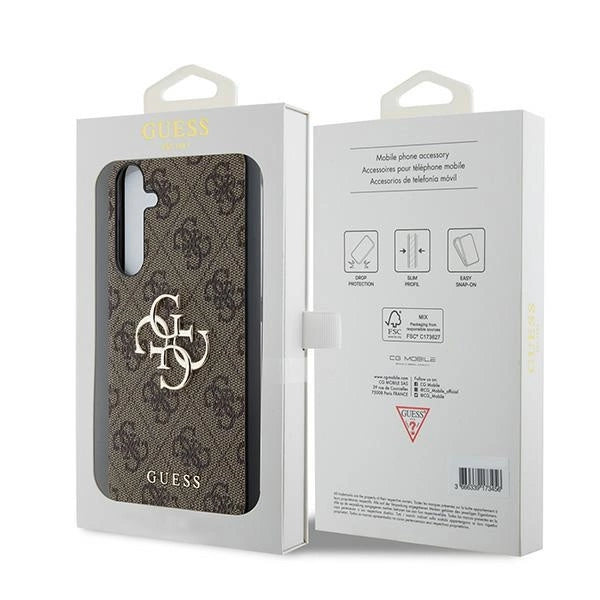 Guess 4G Big Metal Logo-hylster til Samsung Galaxy A35 - brun