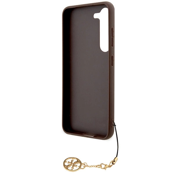 Guess 4G Charms Collection case til Samsung Galaxy A35 - brun