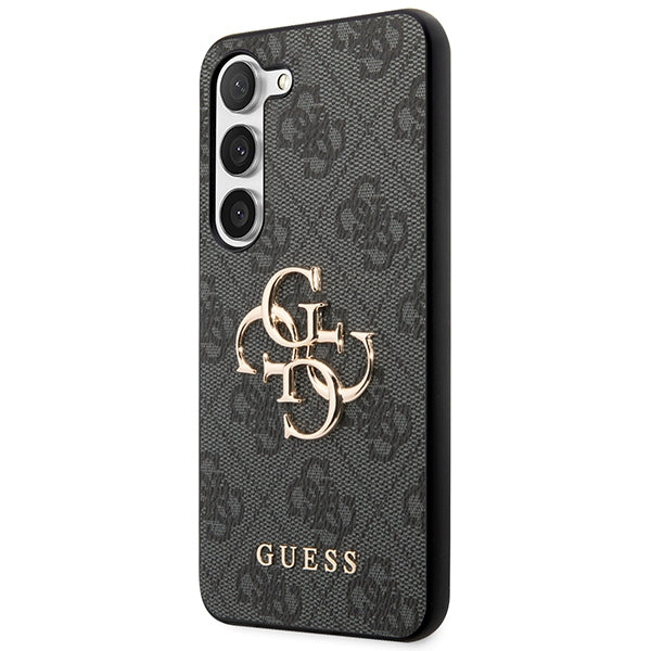 Guess 4G Big Metal Logo-hylster til Samsung Galaxy A55 - sort
