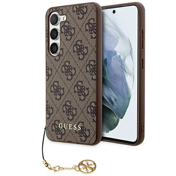 Guess 4G Charms Collection case til Samsung Galaxy A55 - brun