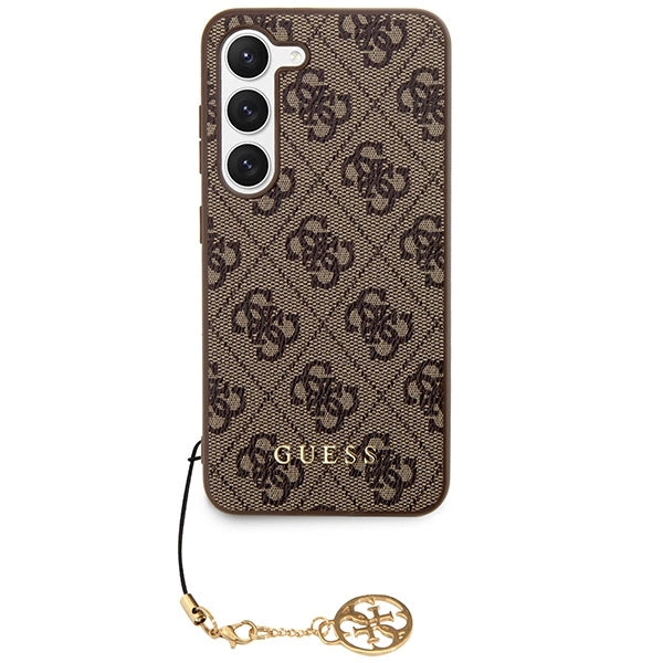 Guess 4G Charms Collection case til Samsung Galaxy A55 - brun