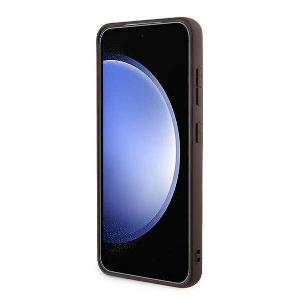 Guess 4G Metal Gold Logo-hylster til Samsung Galaxy A55 - brun