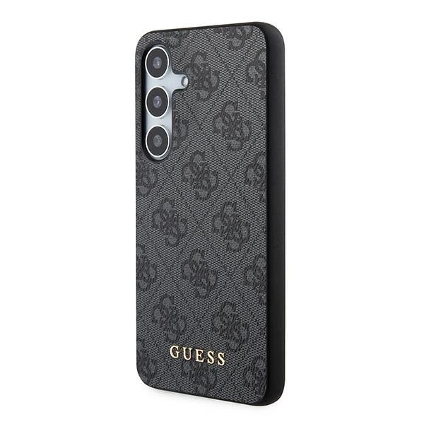 Guess 4G Metal Gold Logo-hylster til Samsung Galaxy A55 - sort