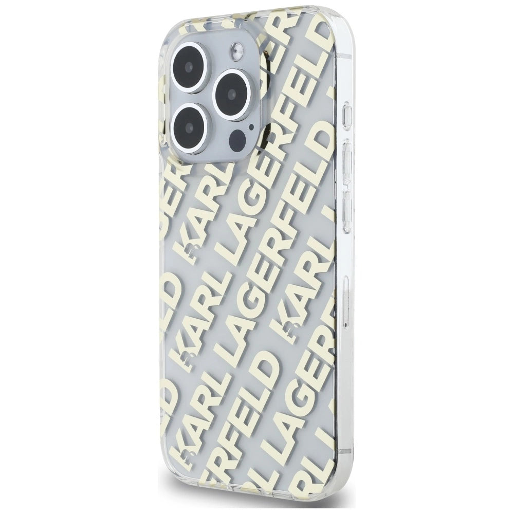 Karl Lagerfeld IML Fullover Logo case for iPhone 15 Pro - gold