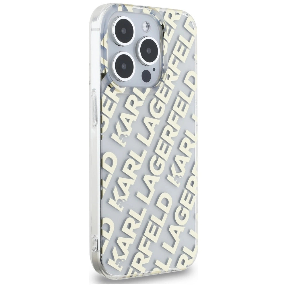 Karl Lagerfeld IML Fullover Logo case for iPhone 15 Pro - gold
