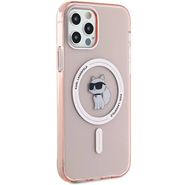 Karl Lagerfeld IML Choupette MagSafe case for iPhone 12/12 Pro - pink