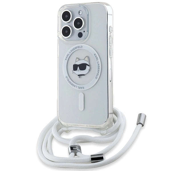 Karl Lagerfeld IML Choupette Head & Cord MagSafe case for iPhone 14 Pro - transparent