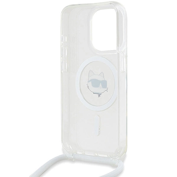 Karl Lagerfeld IML Choupette Head & Cord MagSafe case for iPhone 14 Pro - transparent