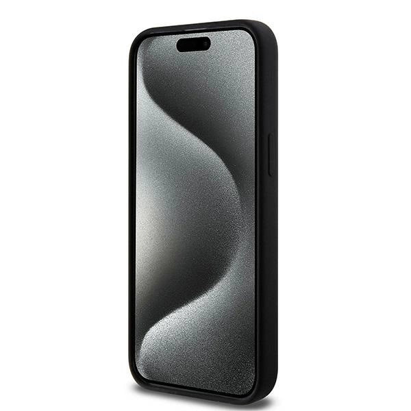 Karl Lagerfeld Silicone Choupette Head MagSafe case for iPhone 15 Pro - black