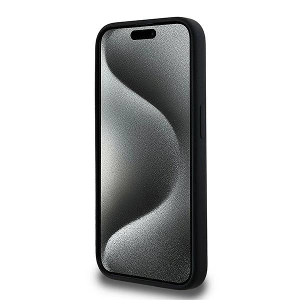 Karl Lagerfeld Silicone Karl&Choupette MagSafe case for iPhone 15 Pro - black