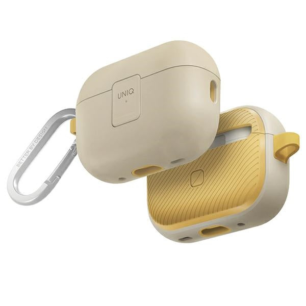 Uniq Clyde Lock Case til AirPods Pro 2 (2022/2023) - beige og gul