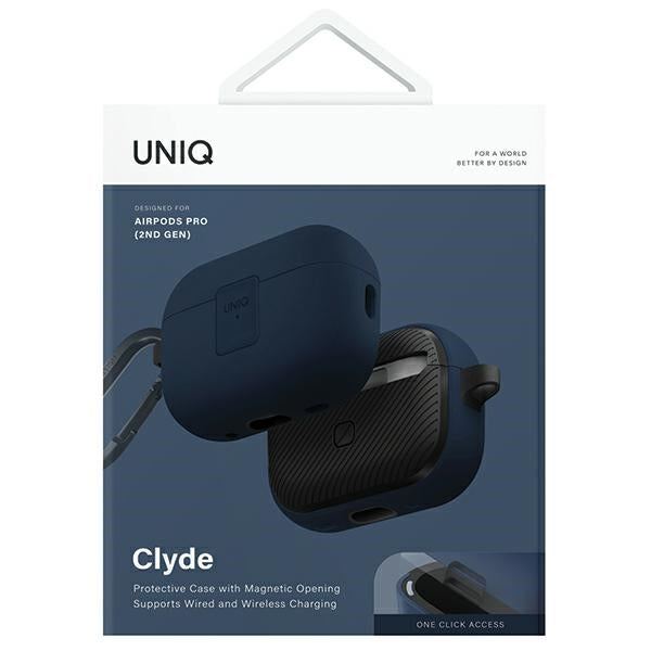 Uniq Clyde Lock Case til AirPods Pro 2 (2022/2023) - mørkegrå