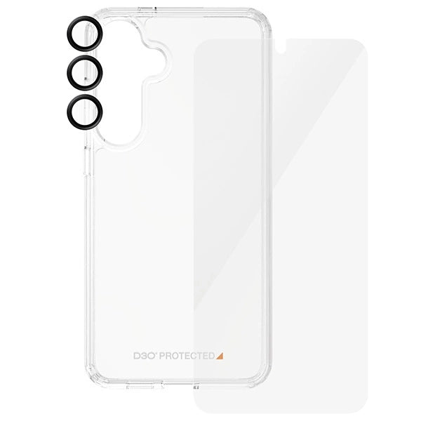 PanzerGlass Bundle 3in1 sæt gennemsigtigt etui + folie + kameraomslag til Samsung Galaxy S24+