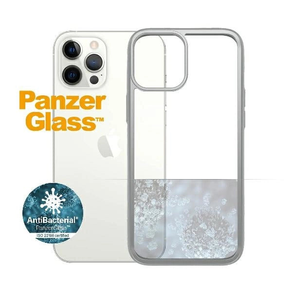 PanzerGlass ClearCase til iPhone 12 Pro Max - gennemsigtigt og sølvfarvet