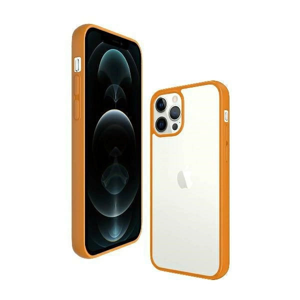 PanzerGlass ClearCase til iPhone 12 / 12 Pro - gennemsigtig orange