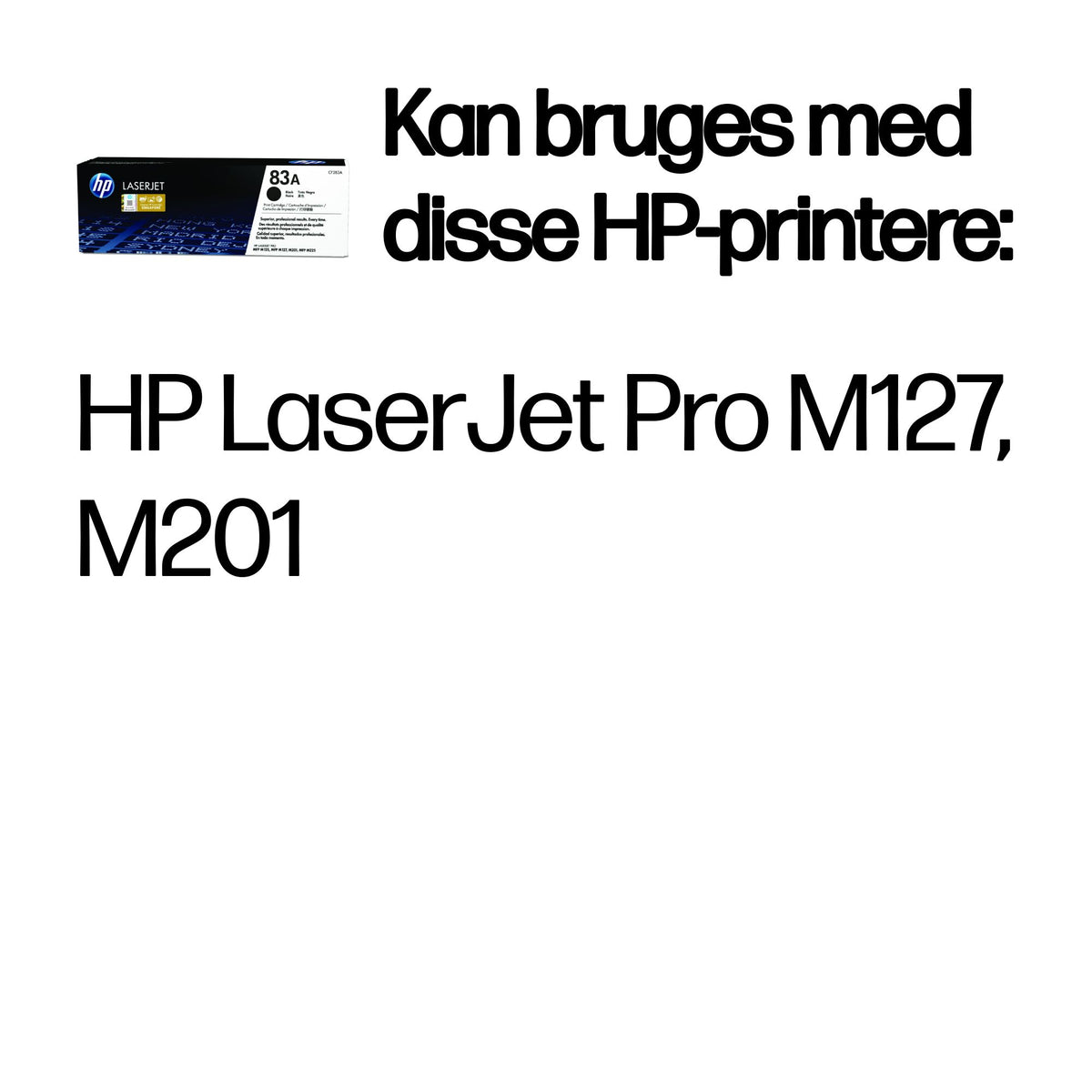 HP 83A Sort 1500 sider Toner CF283A