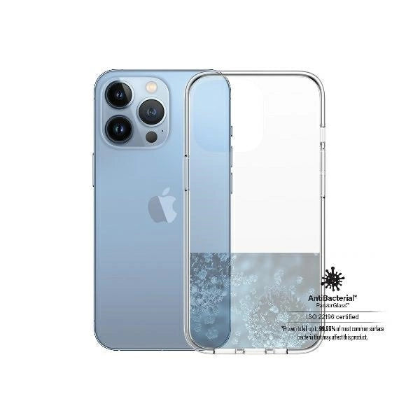 PanzerGlass ClearCase antibakteriel Military Grade certificeret sag til iPhone 13 Pro - gennemsigtig