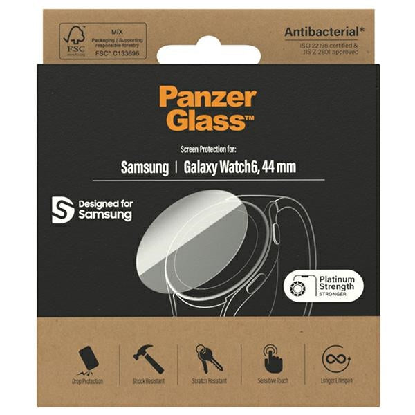Antibakteriel PanzerGlass skærmbeskytter til Samsung Galaxy Watch 6 44 mm