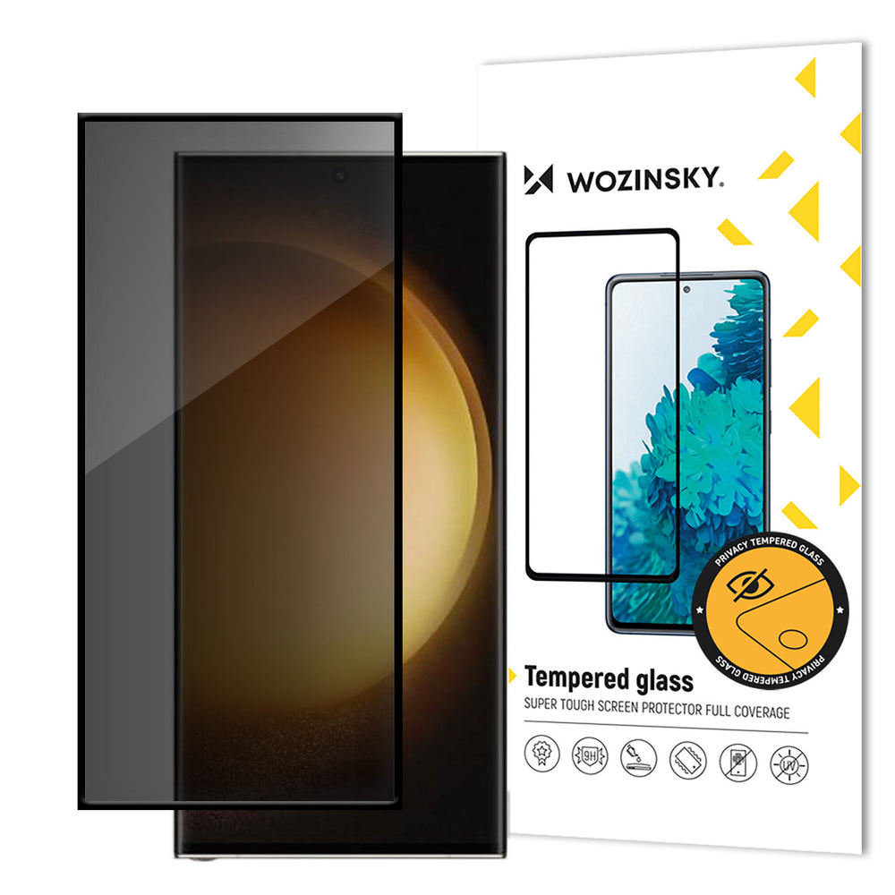 Wozinsky tempereret privatlivsglas privatlivsglas med anti-spion filter til Samsung Galaxy S24 Ultra