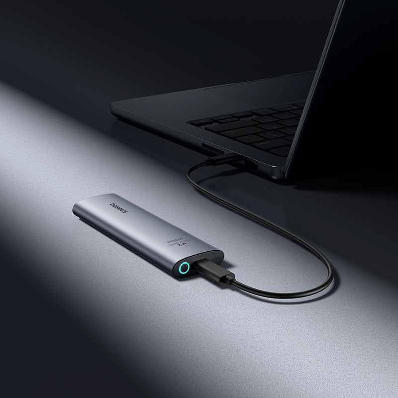 Baseus FlyJoy M.2 NVMe 10Gb/s SSD Caddy - Grå