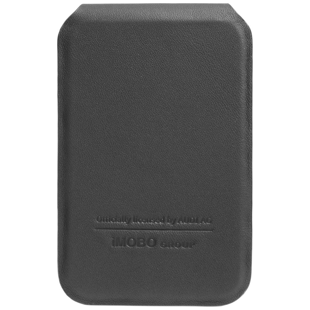 MagSafe Magnetisk Audi Ledder Wallet Card med stativ - sort