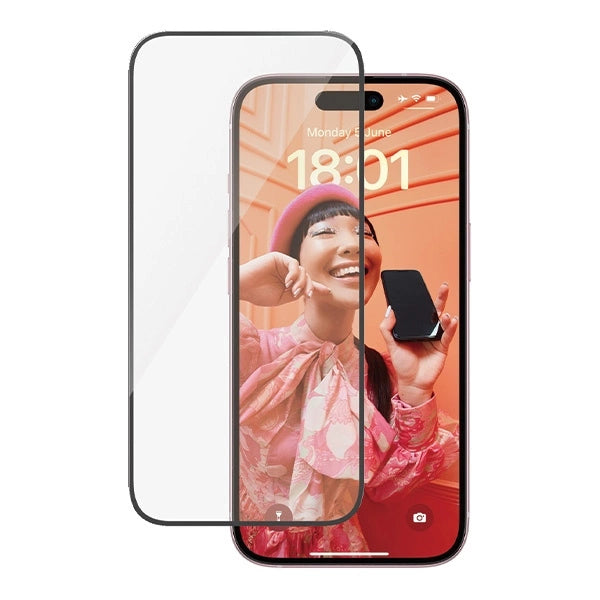 PanzerGlass Bundle 3in1 sæt gennemsigtigt etui + folie + kameraomslag til iPhone 15