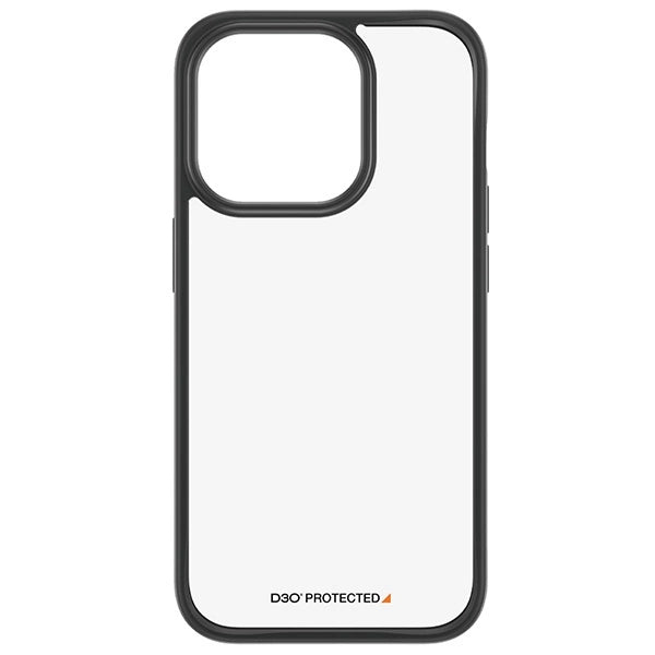 Military Grade Certified PanzerGlass ClearCase iPhone 15 Pro Case - gennemsigtig og sort