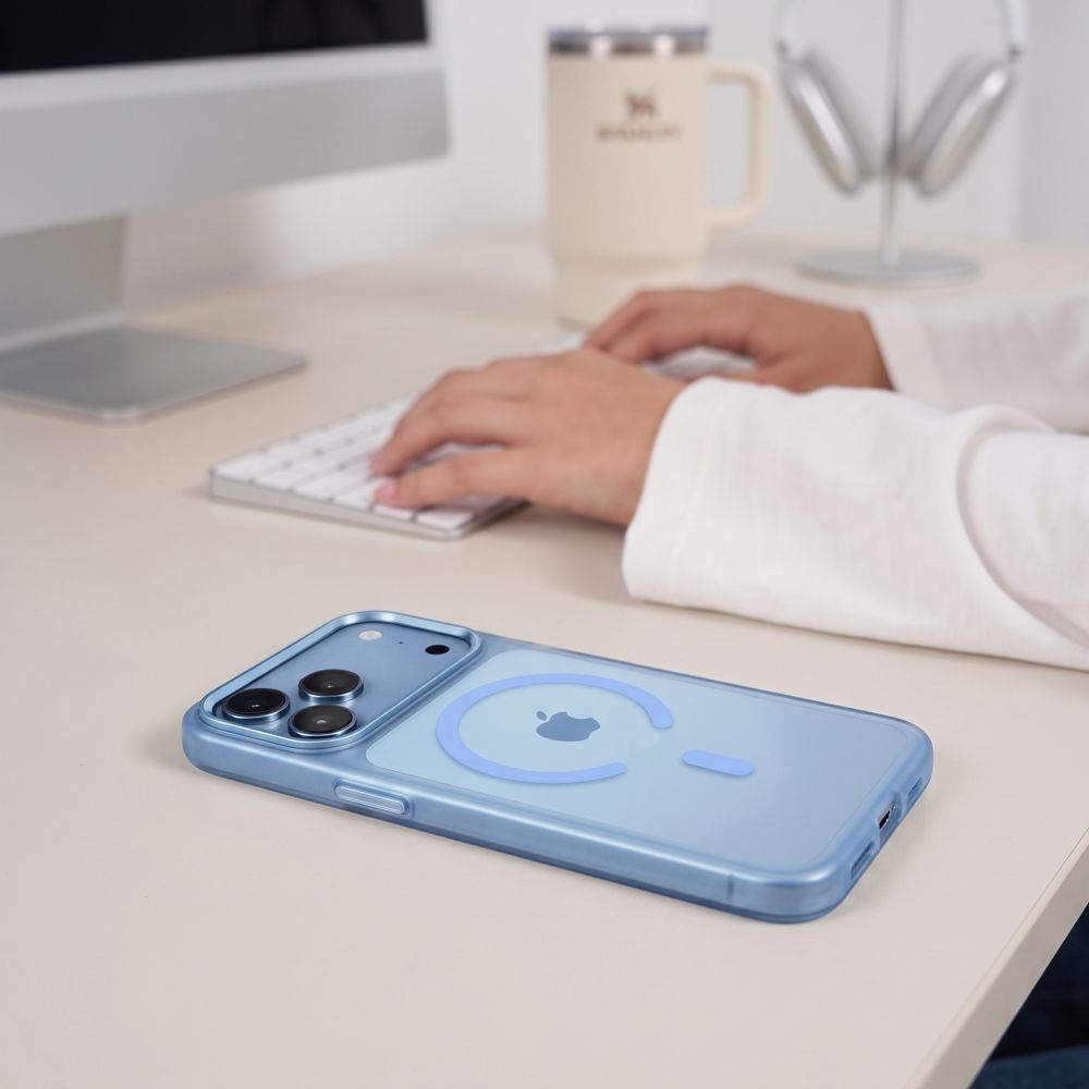 Tech Protect Magzero Magsafe Iphone 17 Pro Max / 18 Pro Max Mat Lysblå