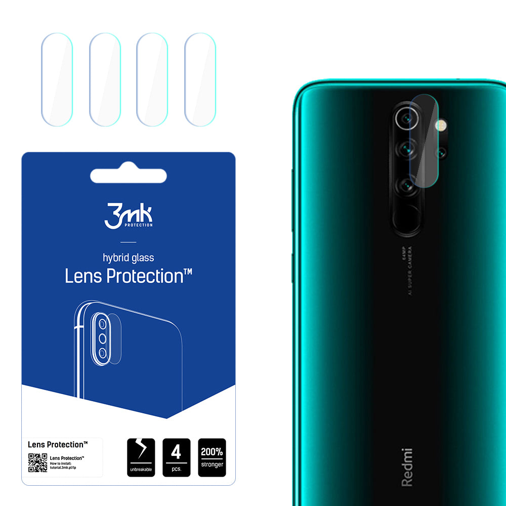3mk Lens ProtectionTM hybridkameraglas til Xiaomi Redmi Note 8 Pro