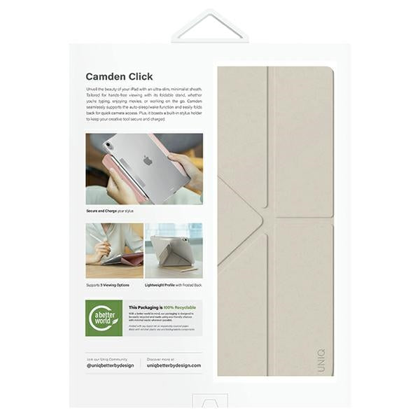 Uniq Camden Click-hylster til iPad Air 13" 2024 - beige