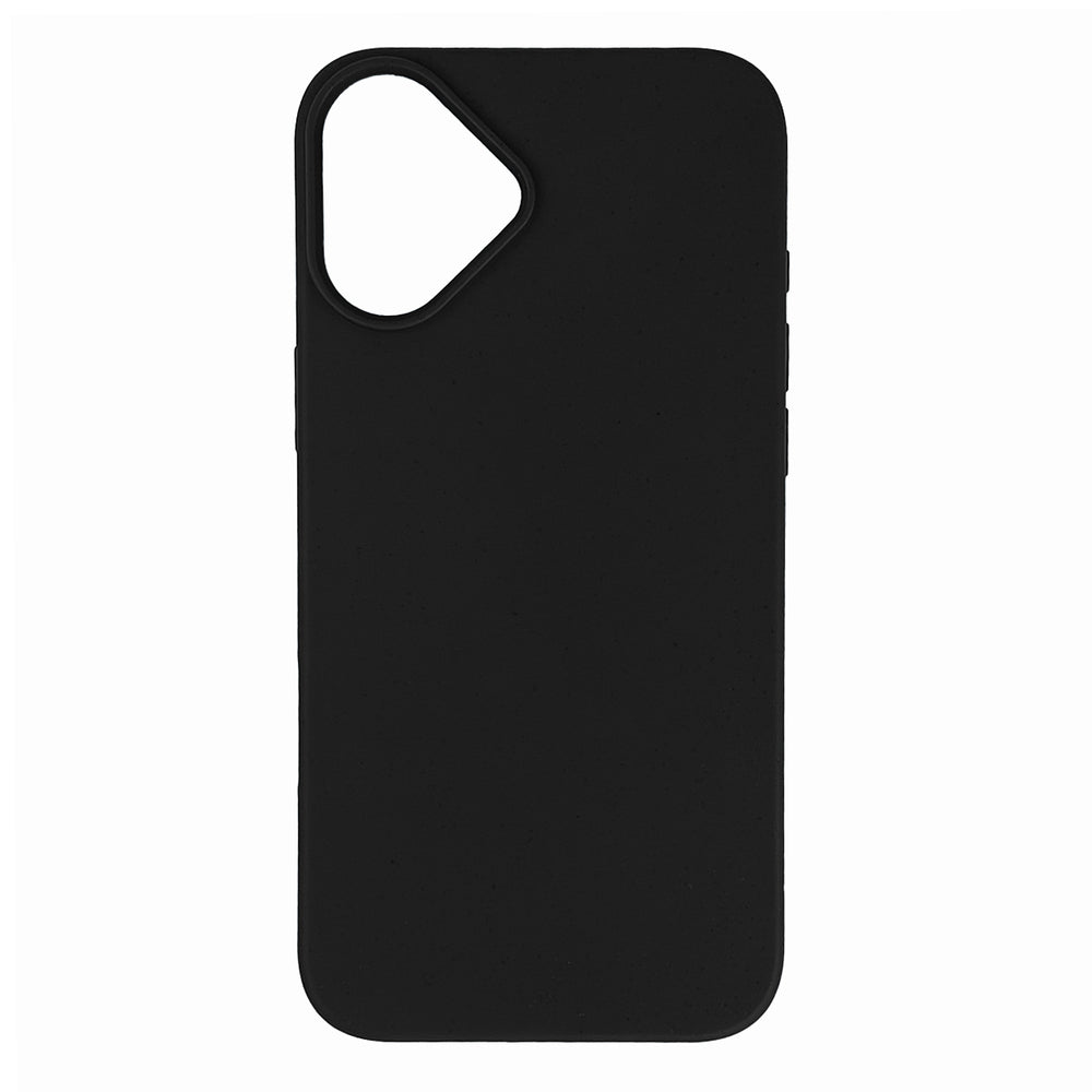 Multi Color Wheat Bran Case til iPhone 16 Plus - sort